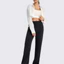 G4Free Smoofit Modal Soft Women Wide Leg Sweatpants Yoga Pants Casual Lounge Trousers Short/Petite/Regular/Tall/Extra Tall (Black, S)