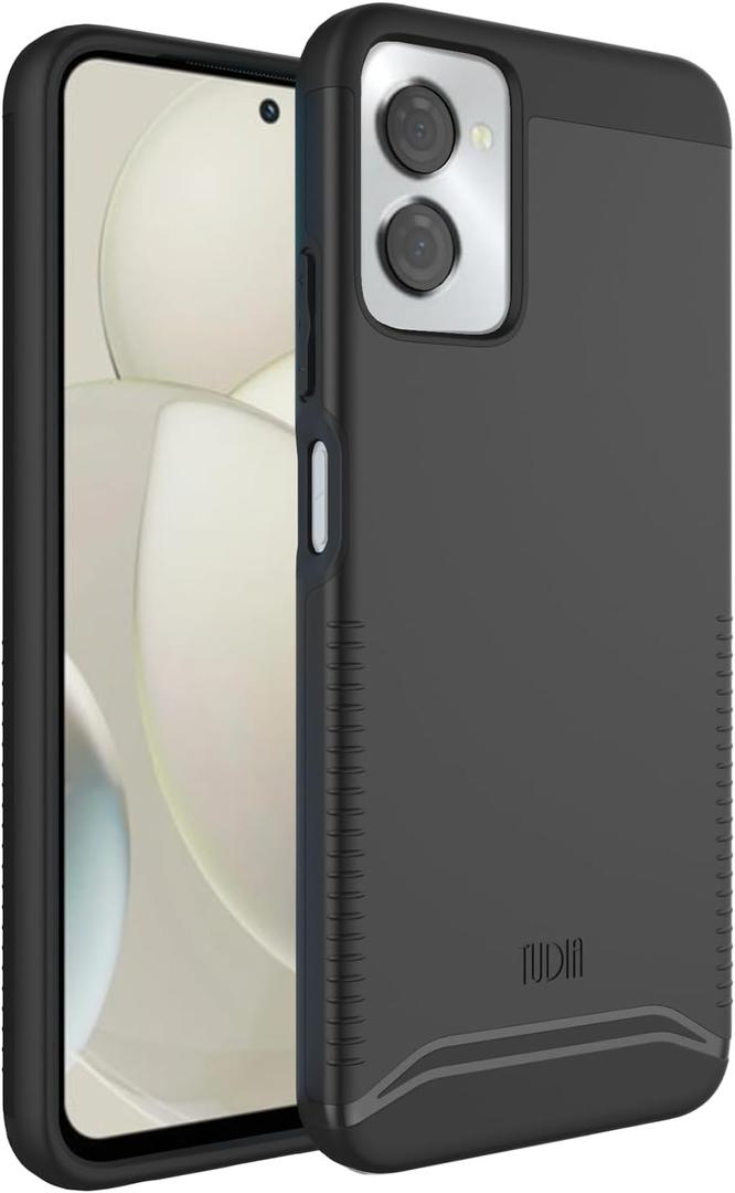 TUDIA Merge [Military Grade] Designed for Motorola Moto G Power 5G 2024 Case - [NOT FIT Moto G 5G 2024] Dual Layer Shockproof Slim Tough Heavy Duty Protective Phone Cases - Matte Black