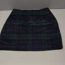 Kinghua Womens Wool Plaid Mini Skirt Fall Winter High Waisted Bodycon Pencil Skirt XS