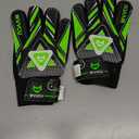 WVVOU Goalkeeper Gloves for Kids Youth, Soccer Goalie Gloves with Double Protection, Anti-Slip Soccer Gloves, Super Grip (7, Green)
