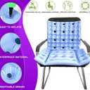 Inflatable Seat Cushion Anti-Decubitus Wheelchair Cushion, Breathable Backrest Air Cushion Bed Sore Cushions for Pressure Sores Pain Relief - Portable Travel Seat Pads for Airplane/Car/Office