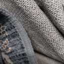 Foxmas 6x9 Area Rugs for Living Room, Machine Washable Vintage Rug, Non-Slip Low Pile Throw Rugs with Rubber Backing Washable Carpet for Bedroom Dining Room Kitchen Home Decor, Blue