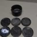Radicaln Marble Coaster Set Round 3.5" Inches Black Handmade Elegant Coasters Set of 6 with Holder for Drinks, Ideal for Round Table and Farmhouse Dcor, Drink Coasters