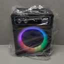 Karaoke Machine, Portable Bluetooth Karaoke Speaker with 2 Wireless Microphones, PA System for Adults Kids with LED Lights & Echo Adjustment, Supports TWS/TF/USB/AUX for Home Party (T03-2 MICS)