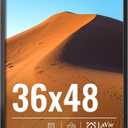 LaVie Home 36x48 Picture Frame for Wall Display, 36x48 Black Picture Frame with HD Plexiglass, 36 x 48 Photo Frame 1 Pack, Display Frame for Vertical or Horizontal, Classic Collection