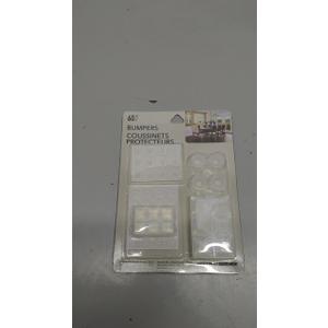 Jacent Self Adhesive Clear Cushioning Protectors 60 Pack Assorted Variety