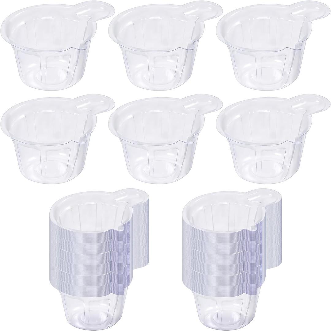150Pcs 40ml Disposable Plastic Resin Mixing Cups Multipurpose Dispensing Cup for Mixing Paint, Stain, Epoxy, Resin (Clear)