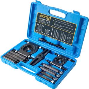 KOOPOOL 12-Piece Bearing Puller, Wheel Hub Puller Set, Wheel Bearing Removal Tool, Blind Bearing Puller, 5 Ton Capacity Bearing Separator with 2 and 3 Bearing Separator Jaws