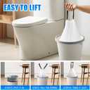 80 Counts 4 Gallon Small Drawstring Trash Bags, Small Garbage Bags Code a fit 10-15 Liter, 3.5-4 Gal Mini Trash Bag, White Trash Bin Liners for Home Office Kitchen Bathroom Bedroom