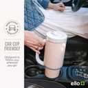 Ello Oasis 40 oz Tumbler with Handle & Retracting Straw | Reusable Insulated Stainless Steel Cup 100% Leakproof, Gifts for Teens Women Men | Keeps cold for 20 Hours, Cup Holder Friendly, Twilight