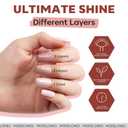 2 x modelones Nail Polish Set, 6 Colors Nude Brown Pink Skin Tones Milky White Mini Nail Polish Fall Winter Neutral Brown Quick Dry Fingernail Polish Manicure DIY Salon Home Gifts for Women Girl