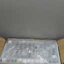 2 Pack 19IN Depth Under Sink Storage Organizer, Large 2-Tier Elegant Mesh Pull Out Shelf for Kitchen and Bathroom Cabinet Organization, L-Shaped and Adjustable Height Design-White