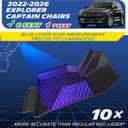 Michelin Vehicle Mats for 2022-2026 Ford Explorer 6 Seats Captain Chairs