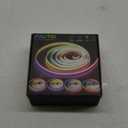 PAUTIX RGB Smart IC COB LED Strip Lights,Work with Alexa/Google Assistant,20ft/6.1m Addressable UL-Listed 24V Chasing Color Flexible Tape Light Multicolor,for Cabinet,TV,Bedroom,Party DIY Decoration