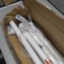 Franklin Sports Competition Soccer Goals - Backyard Portable Steel Soccer Goals - Adult + Youth Soccer Goal with Net + Ground Stakes Included - Multiple Sizes + Colors (White)