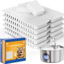 Cat Water Fountain Filters - 108oz/3.2L Cat Water Fountain, Stainless Steel Pet Fountain Dispenser for Cats, Dogs, Multiple Pets (10 pcs Filters)