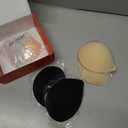 Sticky Bra Push Up - 2 Pairs Backless Strapless Bra Invisible Adhesive Bras for Wedding Prom with Nipple Pasties, Cup Size A