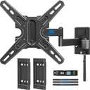 Mounting Dream UL Listed Lockable RV TV Mount for Most 13-43 inch TV, RV Mount for Camper Trailer Motor Home, Full Motion TV Wall Mount Quick Release with Dual Wall Plates, VESA 200mm, 22 lbs, MD2212