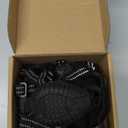 Idepet Dog Suspender Boots, Tall Dog Boots Anti-Slip & Fall Waterproof Shoes Leggings, Adjustable Suspender Boots for Winter Snow Rain Hiking Paws Protector (1, Black)