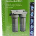 GE SmartWater FXSVC Under Sink Water Filter, Replacement for Water Filtration System, Twice-Filtered Water, Reduces Sediment & Other Impurities from Water, Replace Every 6 Months, 2 Filters (2 Count (Pack of 1))