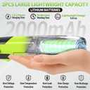 3-in-1 Cordless Hedge Trimmer: 13ft Reach with Extension Pole 2 Batteries Aux Handle Wheel-Assisted for for Garden Lawn Lightweight Grass Shear and Pruner Set for Women Seniors and Garden Care