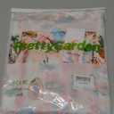 PRETTYGARDEN Womens Rompers for Summer 2025 Beach Vacation Clothes Short Sleeves Floral Jumpsuits Beach Cover Up (Large, Pink Watercolour)