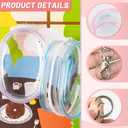 6 Pcs Clear Figure Display Bag with Keychain, Zipper Clear Display Case, Mini Doll Pouch for Figures Collectibles