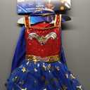 Rubie's Girl's DC Wonder Woman Tutu Dress with Cape and Tiara, Size 6