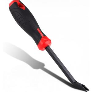 Staple Puller, Upholstery Staple Remover Tool Chrome Vanadium Steel Staple Lifter Staple Puller Pliers Nail Puller Suitable for Furniture Flooring Wooden Boxes (Black & Red)