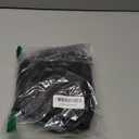 UISLII Fleece Lined Tights Women, Warm Pantyhose leggings Women, Plus Size Fake Translucent Thermal Skin Colored Tights for Winter (Black Foot Large -Tall Height)