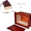 MAKEY'S Extra Large Urns for Human Ashes Adult Male,Cremation Urn,Handmade Wood Urn Funeral urns for Loved Ones400 Cu/in