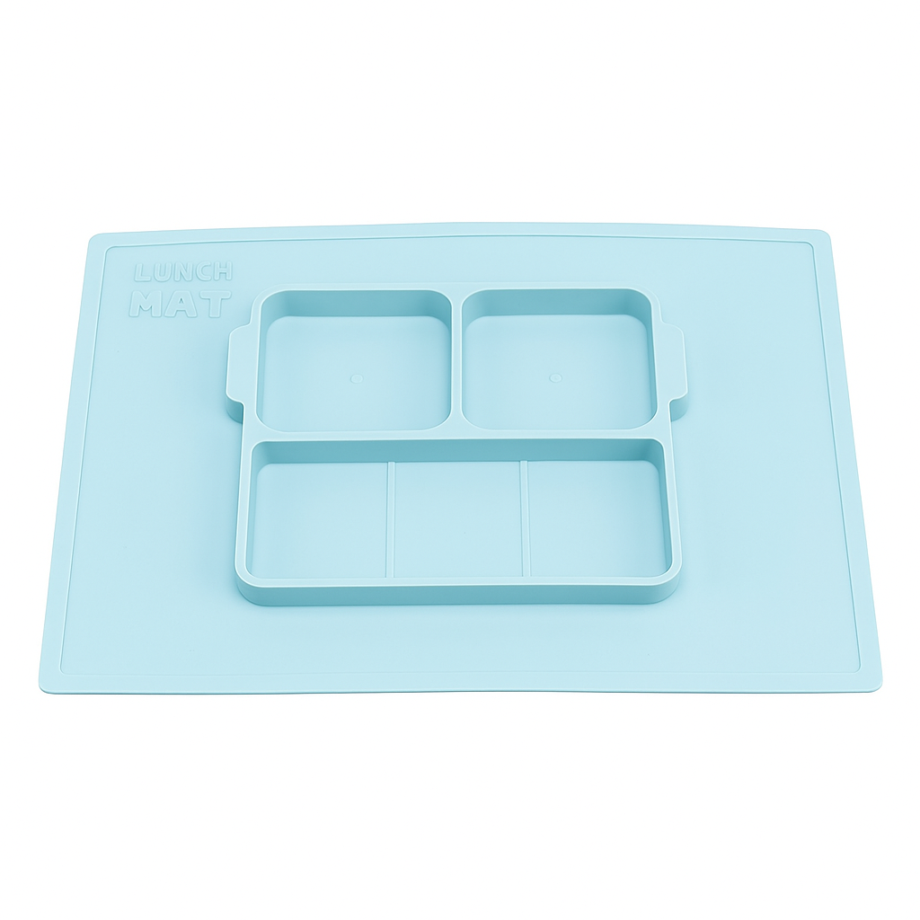 Robot Shaped OnePiece Silicon Child Placemat and Bowl - Lightweight & Convenient, MessFree, Portable, Perfect for Infants & Toddlers 6 Month + and Easy to Clean (Robot) Amazon Vine