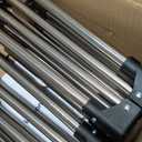 LOOBANI Foldable Dog Playpen for Small Dogs- Indoor/Outdoor Puppy Playpen with Removable Washable Fabric Enclosure, Sturdy Steel Frame & 690D Oxford Cloth,Portable Crate for Puppies & Cats,32"x24"x22" (Black-Brown)