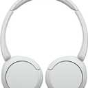 Sony WH-CH520 Wireless Headphones Bluetooth On-Ear Headset with Microphone and up to 50 Hours Battery Life with Quick Charging, White