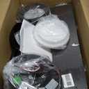 TCL Ceiling Fans with Lights, 52 Inch Low Profile Ceiling Fan with Light and Remote Control, Flush Mount, DC Reversible Motor, Noiseless, 6 Speeds Ceiling Fan for Bedroom (Black)