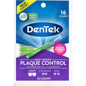 DenTek Easy Brush Cleaners Extra Tight Spaces 16 Count (Pack of 2)