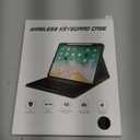 Amazon Fire HD 10 11th Gen 2021 Tablet Case with Keyboard, 10 Plus 13th Gen 2023 10.1 inch Multi-Angle Folio Cover with Stylus Pen Holder, Magnetic Detachable Wireless Keyboard, Black