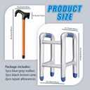 2Pcs Inflatable Walker and Cane,Funny Old Age Costume Accessories,Fake Cane Blow Up Toy Cane Prop for Halloween,Christmas,Retirement Party Decorations