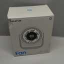 Gaiatop Desk Fan with Touch Control, 4000mAh Battery, 5 Speeds Ultra Quiet Bedroom Fan with LED Display, 90 Tilt, 7.7 Inch USB-C Rechargeable Desktop Fan for Dorm Office Room Home Office, Black