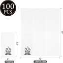 Nervure 100PCS Halloween Paper Napkins - White Disposable Napkins with Black Pumpkin - Paper Hand Towels Decorative Dessert Dinner Hand Napkin for Halloween Party Home Kitchen Bathroom