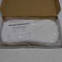 Toilet Stool Squat Adult, Poop Stool for Bathroom with Non-Slip Design, Adjustable Height from 6.7 to 9 inches, White