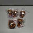 PSEQT Cab Roof Marker Lights 10 LED Amber Top Clearance Running Lights Compatible with Ford 1999-2016 F150 F250 F350 F450 F550 Super Duty Pickup Trucks SUV (5PCS, Amber Lens)