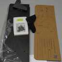 Real Wood Black Wall Shelves - 17 inch (2 Pack) - Easy to Install, Template and Video Included - Black Wall Shelving, Shelves for Bedroom, Shelves for Wall Decor