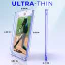 50ct Magnetic Card Holder, 35pt Slim One Touch Card Holder, U-V Cards Protectors Hard Plastic, Magnetic Hard Case for Trading, Sports, Baseball, Football, Game Cards