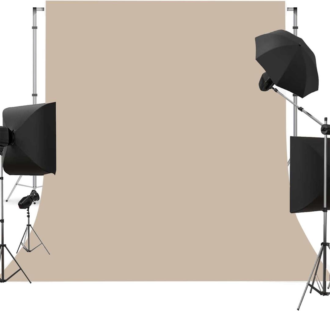 Beige Photo Backdrop for Photoshoot Beige Background for Photography Photo Backdrop Curtain for Party 10 x 10 FT