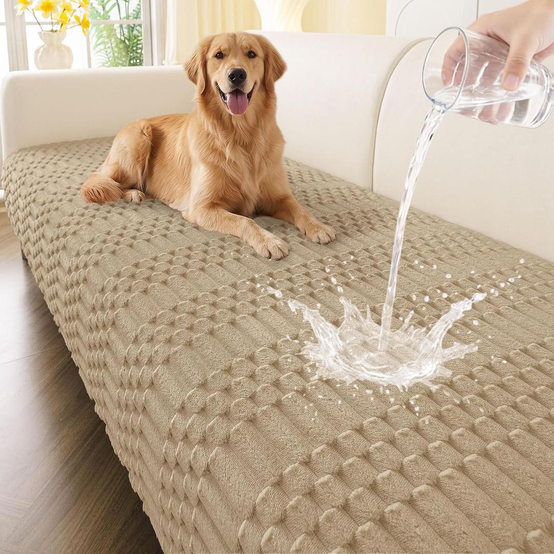 Smiry Waterproof Couch Covers for Dogs Washable, Non Slip Pet Sofa Cover
