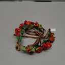 MOSTORY Red Flower Crown Headband - Rose Fairy Headpiece Elf Floral Headband Elven Circlet for Women Renaissance Costume Renfaire Cosplay Halloween