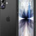 TAURI for iPhone 17 Case, Anti-Yellowing with Screen Protector, Translucent Matte Military-Grade Protection Shockproof Slim Phone Case for iPhone 17, Matte Black
