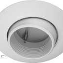 NICOR Lighting 6 in. White Recessed Eyeball Trim with Baffle (17526WH)