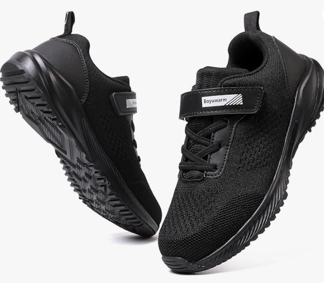 Kids Athletic Tennis Shoes, Lightweight Running Sneakers, Non-Slip Sport Shoes, Boys Girls, 28